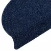 5 db öntapadós lépcsőszőnyeg 56 x 17 x 3 cm sötétkék félkör alakú