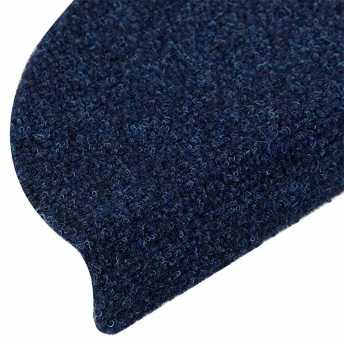 5 db öntapadós lépcsőszőnyeg 56 x 17 x 3 cm sötétkék félkör alakú