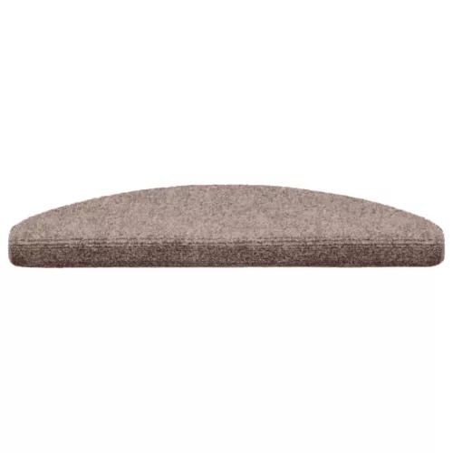 5 db öntapadós lépcsőszőnyeg 65 x 21 x 4 cm világosbarna félkör alakú nagy