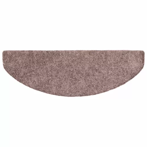 5 db öntapadós lépcsőszőnyeg 65 x 21 x 4 cm világosbarna félkör alakú nagy