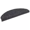 5 db öntapadós lépcsőszőnyeg 65 x 21 x 4 cm sötétszürke félkör alakú nagy