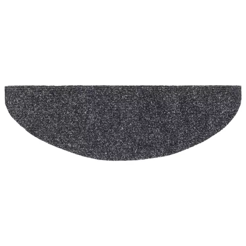 5 db öntapadós lépcsőszőnyeg 65 x 21 x 4 cm sötétszürke félkör alakú nagy