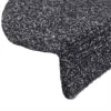 5 db öntapadós lépcsőszőnyeg 65 x 21 x 4 cm sötétszürke félkör alakú nagy