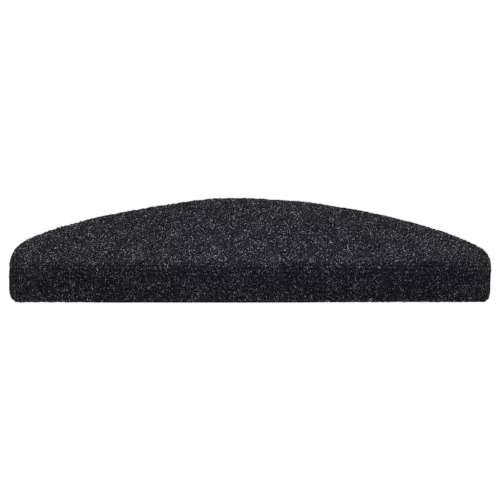 5 db öntapadós lépcsőszőnyeg 65 x 21 x 4 cm fekete, nagy félkör alakú