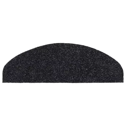 5 db öntapadós lépcsőszőnyeg 65 x 21 x 4 cm fekete, nagy félkör alakú