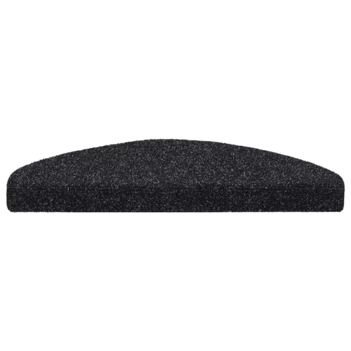 10 db öntapadós lépcsőszőnyeg 65 x 21 x 4 cm fekete, nagy félkör alakú