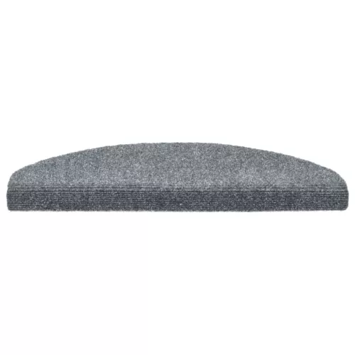 5 db öntapadós lépcsőszőnyeg 65 x 21 x 4 cm világosszürke félkör alakú nagy