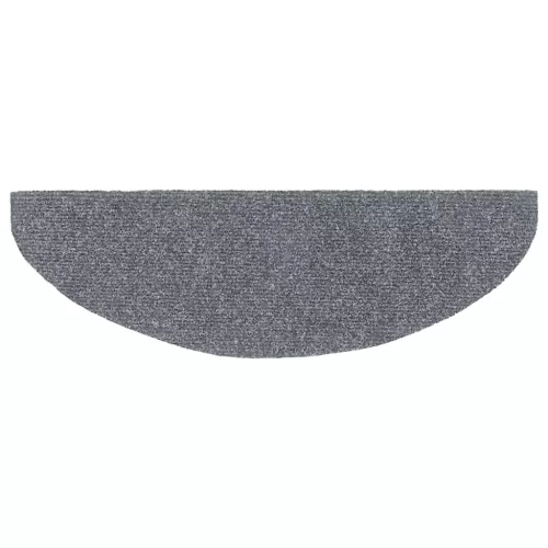 5 db öntapadós lépcsőszőnyeg 65 x 21 x 4 cm világosszürke félkör alakú nagy