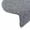 5 db öntapadós lépcsőszőnyeg 65 x 21 x 4 cm világosszürke félkör alakú nagy