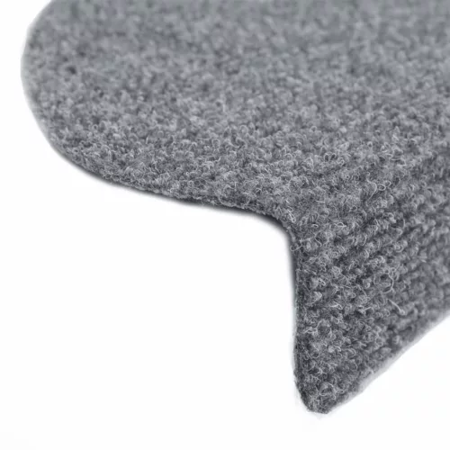 5 db öntapadós lépcsőszőnyeg 65 x 21 x 4 cm világosszürke félkör alakú nagy