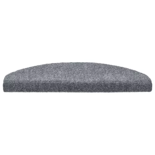 10 db öntapadós lépcsőszőnyeg 65 x 21 x 4 cm világosszürke félkör alakú nagy