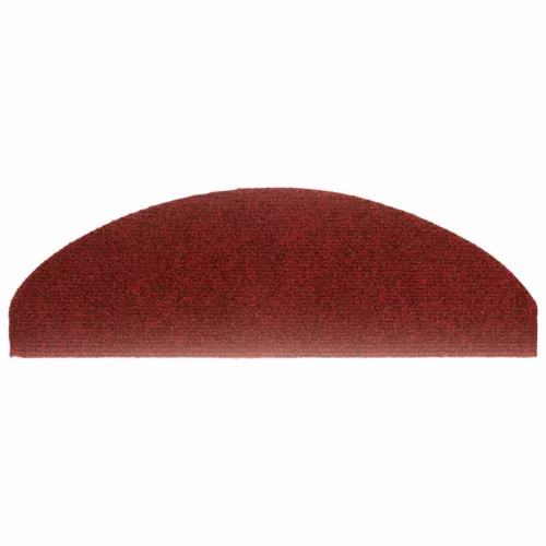 5 db öntapadós lépcsőszőnyeg 65 x 21 x 4 cm bordói félkör alakú nagyméretű