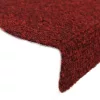 5 db öntapadós lépcsőszőnyeg 65 x 21 x 4 cm bordói félkör alakú nagyméretű