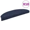 10 db öntapadós lépcsőszőnyeg 65 x 21 x 4 cm kék félkör alakú nagy