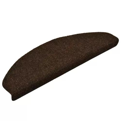 5 db öntapadós lépcsőszőnyeg 65 x 21 x 4 cm barna félkör alakú nagy