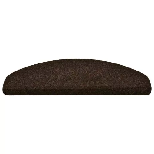 5 db öntapadós lépcsőszőnyeg 65 x 21 x 4 cm barna félkör alakú nagy
