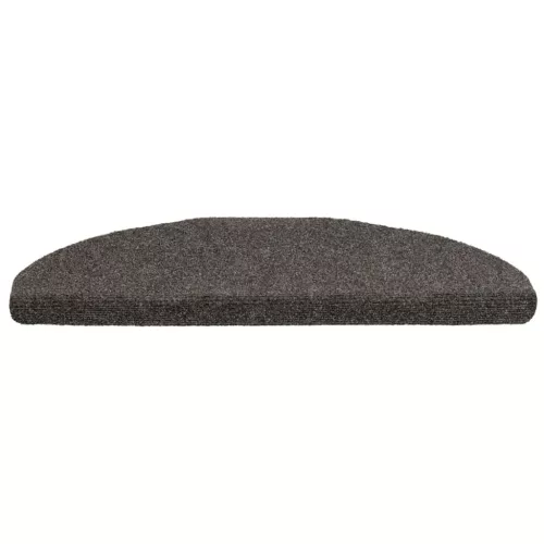 5 db öntapadós lépcsőszőnyeg 65 x 21 x 4 cm antracitszürke félkör alakú nagyméretű