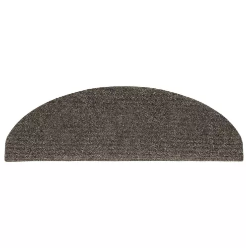 5 db öntapadós lépcsőszőnyeg 65 x 21 x 4 cm antracitszürke félkör alakú nagyméretű