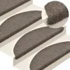 5 db öntapadós lépcsőszőnyeg 65 x 21 x 4 cm bézs félkör alakú nagy