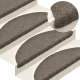 5 db öntapadós lépcsőszőnyeg 65 x 21 x 4 cm bézs félkör alakú nagy