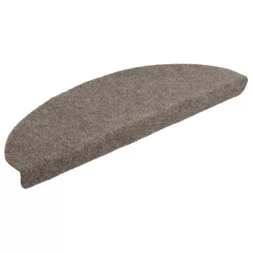 5 db öntapadós lépcsőszőnyeg 65 x 21 x 4 cm bézs félkör alakú nagy