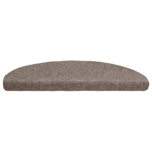 5 db öntapadós lépcsőszőnyeg 65 x 21 x 4 cm bézs félkör alakú nagy