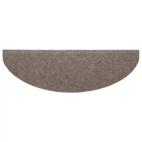 5 db öntapadós lépcsőszőnyeg 65 x 21 x 4 cm bézs félkör alakú nagy