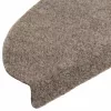 5 db öntapadós lépcsőszőnyeg 65 x 21 x 4 cm bézs félkör alakú nagy