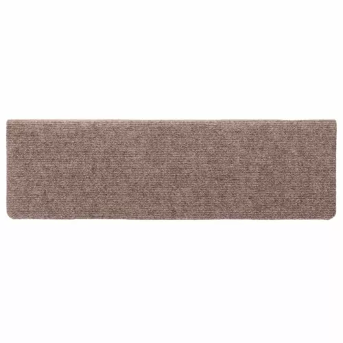 5 db öntapadós lépcsőszőnyeg 65 x 21 x 4 cm krémszínű téglalap alakú széllel