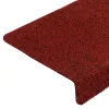 5 db öntapadós lépcsőszőnyeg 65 x 21 x 4 cm bordói piros téglalap alakú széllel