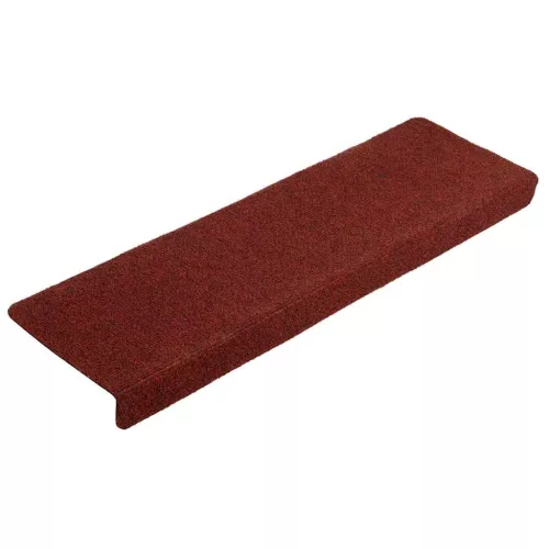 10 db öntapadós lépcsőszőnyeg 65 x 21 x 4 cm bordói téglalap alakú széllel