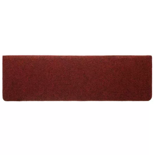 10 db öntapadós lépcsőszőnyeg 65 x 21 x 4 cm bordói téglalap alakú széllel
