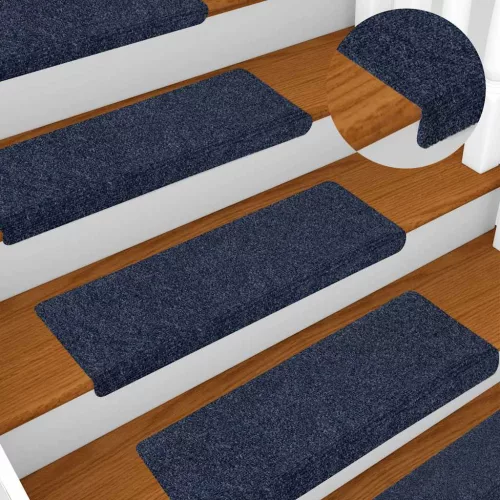 10 db öntapadós lépcsőszőnyeg 65 x 21 x 4 cm antracit téglalap alakú széllel