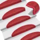 10 db lépcsőszőnyeg 56 x 17 x 3 cm piros félkör alakú