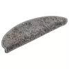 10 db szürke félkör alakú lépcsőszőnyeg 56 x 17 x 3 cm