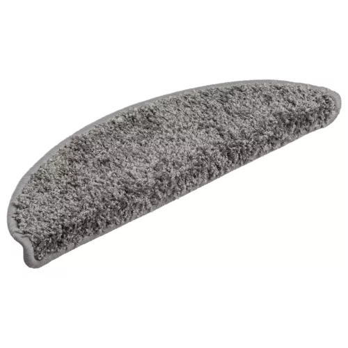 10 db szürke félkör alakú lépcsőszőnyeg 56 x 17 x 3 cm