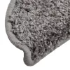 10 db szürke félkör alakú lépcsőszőnyeg 56 x 17 x 3 cm