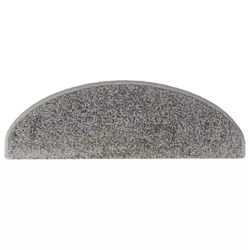 10 db szürke, félkör alakú, nagy lépcsőszőnyeg 65 x 21 x 4 cm