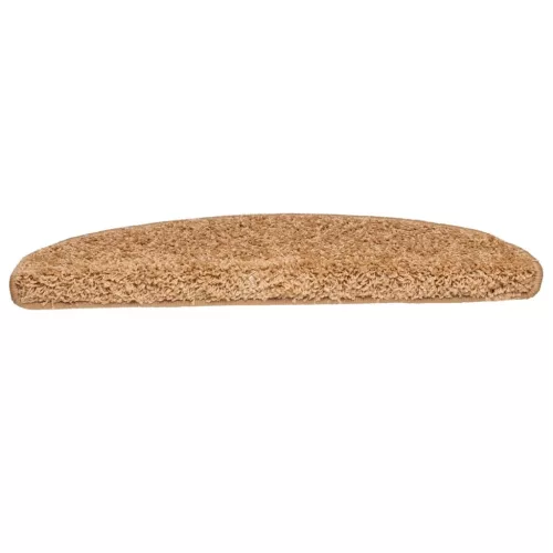 10 db bézs, félkör alakú lépcsőszőnyeg 65 x 21 x 4 cm, nagy