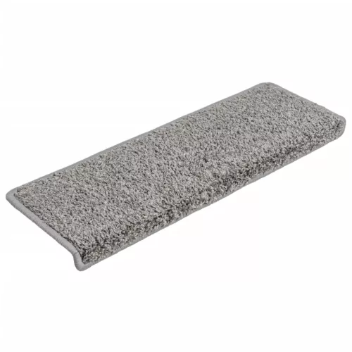 10 db szürke lépcsőszőnyeg, téglalap alakú széllel, 65 x 21 x 4 cm