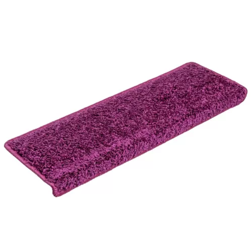 10 db lépcsőszőnyeg 65 x 21 x 4 cm lila téglalap alakú széllel