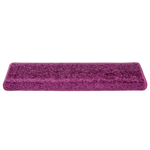 10 db lépcsőszőnyeg 65 x 21 x 4 cm lila téglalap alakú széllel
