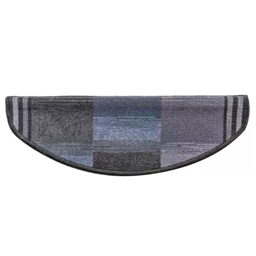 5 db fekete és szürke öntapadó lépcsőszőnyeg 65x21x4 cm