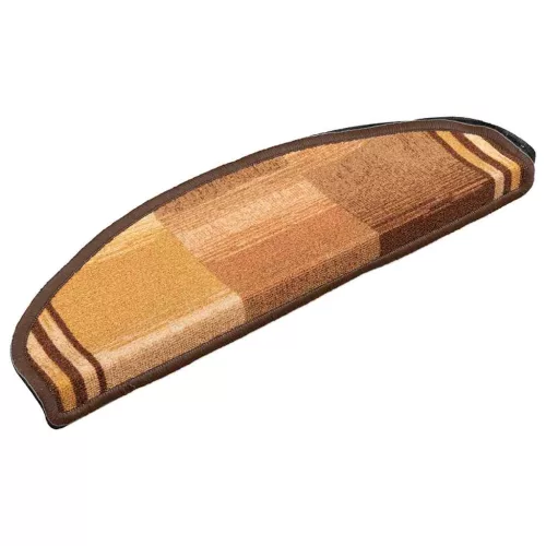 10 db barna öntapadó lépcsőszőnyeg 65x21x4 cm
