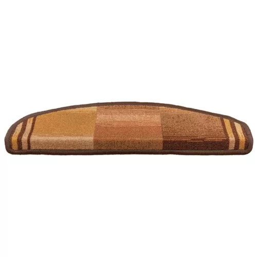10 db barna öntapadó lépcsőszőnyeg 65x21x4 cm