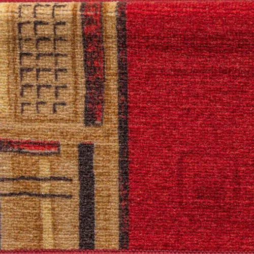 5 db piros öntapadó lépcsőszőnyeg 65x21x4 cm