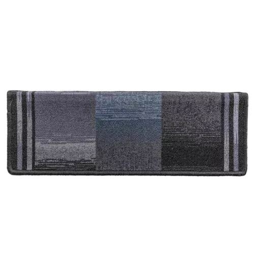 5 db fekete és szürke öntapadó lépcsőszőnyeg 65x21x4 cm