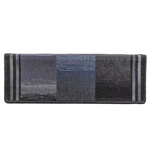 10 db fekete és szürke öntapadó lépcsőszőnyeg 65x21x4 cm