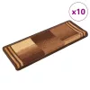 10 db barna öntapadó lépcsőszőnyeg 65x21x4 cm