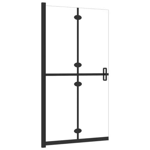átlátszó ESG üveg összecsukható zuhanyfal 120 x 190 cm
